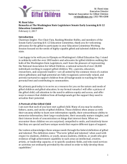 1 M. Ren&eacute; Islas Remarks at The Washington State Legislature