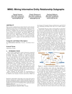 MING: Mining Informative Entity Relationship Subgraphs