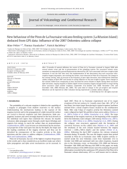 New behaviour of the Piton de La Fournaise volcano feeding system