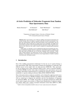 Ab Initio Prediction of Molecular Fragments from Tandem Mass