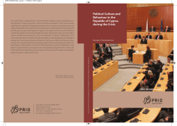 Political Culture and Behaviour in the Republic of Cyprus during the