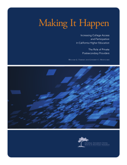 Making It Happen - Rossier School of Education