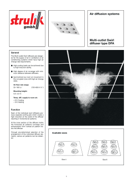 Multi-outlet Swirl diffuser type DFA Air diffusion systems