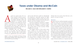 Taxes under Obama and McCain