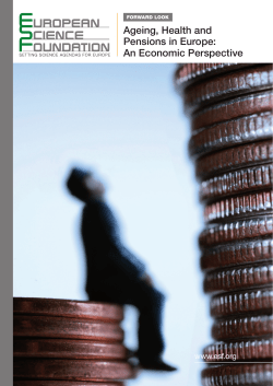 Ageing, Health and Pensions in Europe: An Economic Perspective