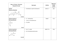 Name of Product / Structure/ Empirical Formula Synonyms CAS No