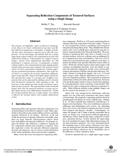 Separating Reflection Components of Textured Surface using a Single