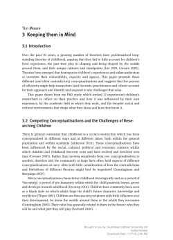 Keeping them in mind