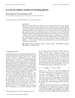 Ly&alpha;-driven outflows around star-forming galaxies