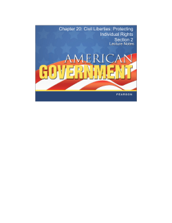 Chapter 20: Civil Liberties: Protecting Individual Rights Section 2