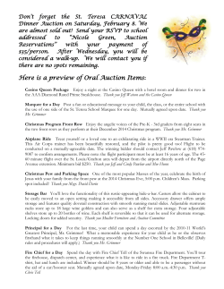 Here is a preview of Oral Auction Items