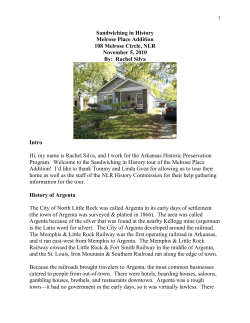 Sandwiching in History - the Arkansas Historic Preservation Program
