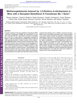 Methemoglobinemia Induced by 1,2-Dichloro-4