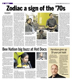 Bee Nation big buzz at Hot Docs Harrelson gives up