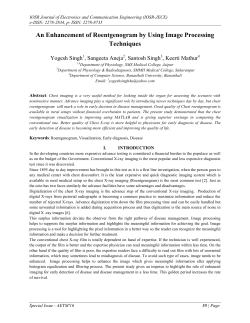 An Enhancement of Roentgenogram by Using Image Processing