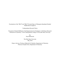 Examination of the 1MLCT and 3MLCT Excited States of Ditungsten