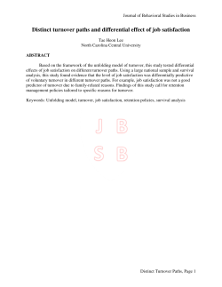 Distinct turnover paths and differential effect of job satisfaction