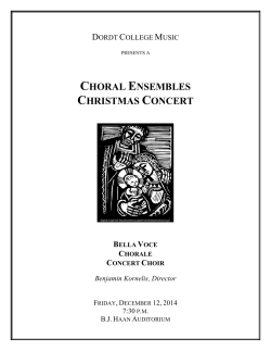 choral ensembles christmas concert