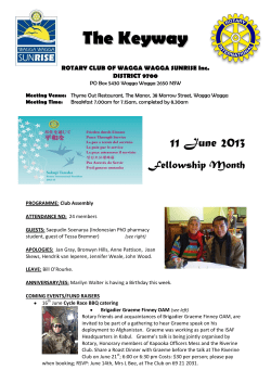 The Keyway - Rotary Club of Wagga Wagga Sunrise