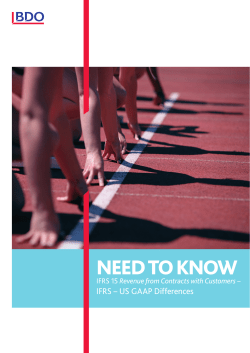 IFRS - US GAAP Differences