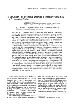 A simulation test of Smith`s "degrees of freedom