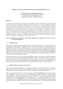 78 CROSSCUTTING CONCERN IDENTIFICATION AT