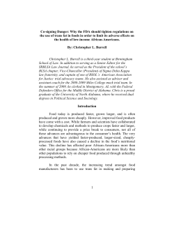 Co-signing Danger: Why the FDA should tighten