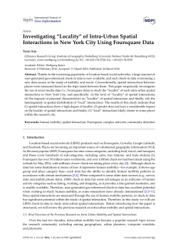 Investigating &ldquo;Locality&rdquo; of Intra-Urban Spatial Interactions in New