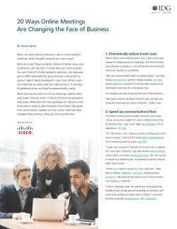 20 Ways Online Meetings Are Changing the Face of Business