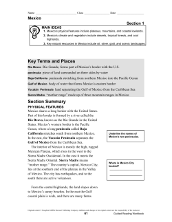 Mexico Physical Geography