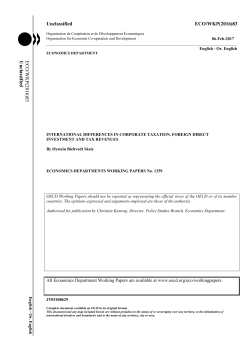 International differences in corporate taxation, foreign