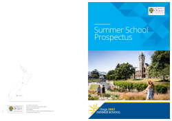 Summer School Prospectus