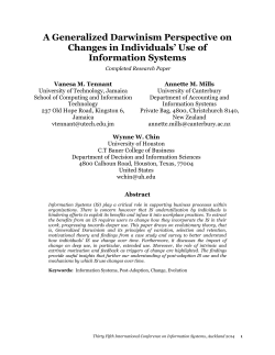 A Generalized Darwinism Perspective on Changes in Individuals