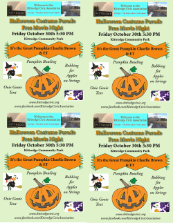 Halloween Flyer 2011 - Kittredge Civic Association