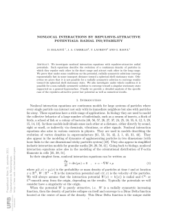 NONLOCAL INTERACTIONS BY REPULSIVE
