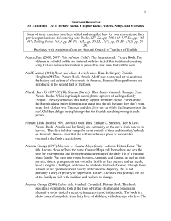 An Annotated List of Picture Books