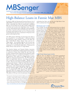 MBSenger - Fannie Mae