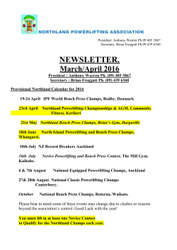 NPLA March 2016