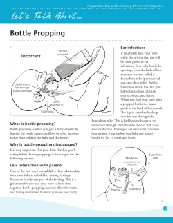 Bottle propping - Intermountain Healthcare