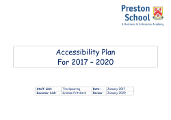 Preston Accessibility Plan
