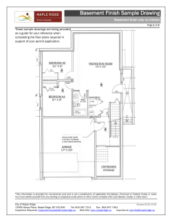 Basement Finish Sample Drawing