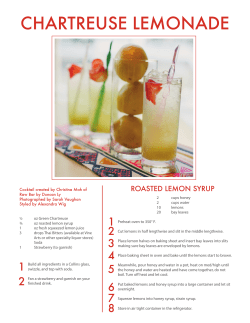 Chartreuse Lemonade Recipe