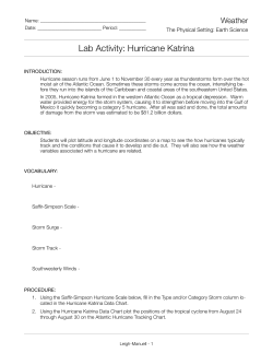 Hurricane Katrina - Leigh