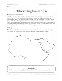 Elaborate Kingdoms of Africa