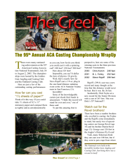 Fall 2003 - American Casting Association