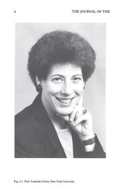 Fig. 1.1 Prof. Lizabeth Cohen, New York University.