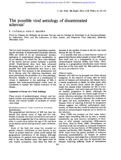 The possible viral aetiology of disseminated