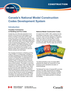 Canada`s Code Development System