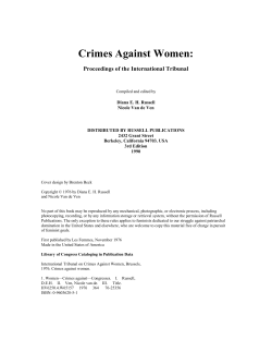 Crimes Against Women