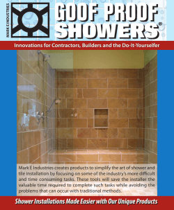 Shower Installations Made Easier with Our